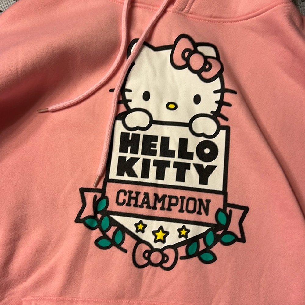 Official Hello Kitty & Friends Pink Hoodie - Unisex XL With Front & Back Pockets